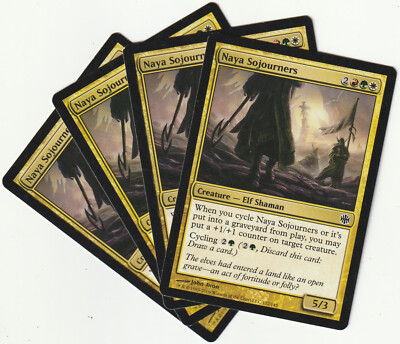  4 MAGIC The Gathering NAYA SOJOURNERS Creature PLAYSET ARB/EN NM/EX