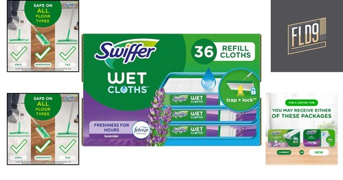 Sweeper Wet Mopping Cloth Multi Surface Refills, 3X 12ct - Picture 2 of 11