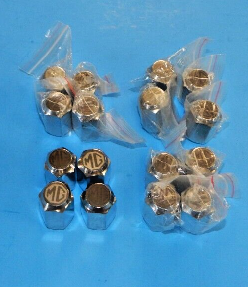 1970-1980 MGB Rostyle Wheels MG Logo Stainless Steel Lug Nuts | Set of ...