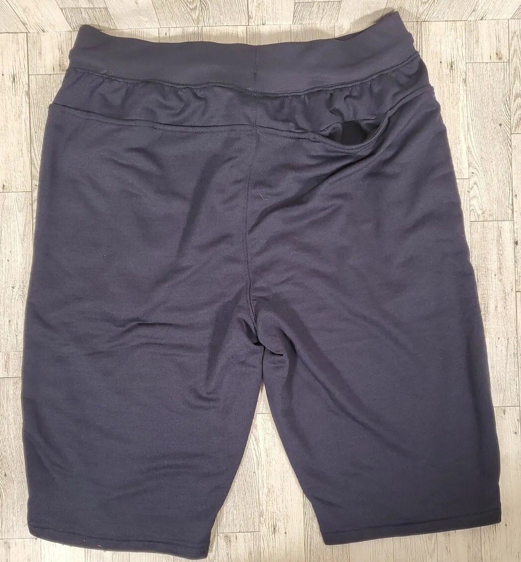 AND1 Men's Basketball Shorts Size LARGE Navy Bounce Pass