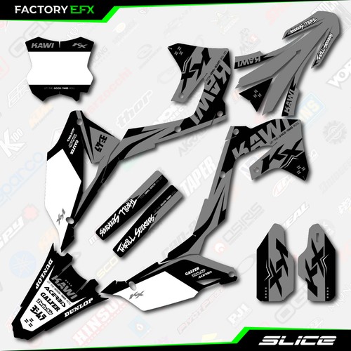 Kit de gráficos de rebanada gris para Kawasaki KXF450 KX450F 19-23 KX450F calcomanía adhesiva KX450F - Imagen 6 de 8