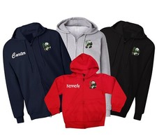 Panda Bear Sudadera con Capucha Cremallera Bordada para Hombre y Niños, Unisex Cremallera Sudadera con Capucha