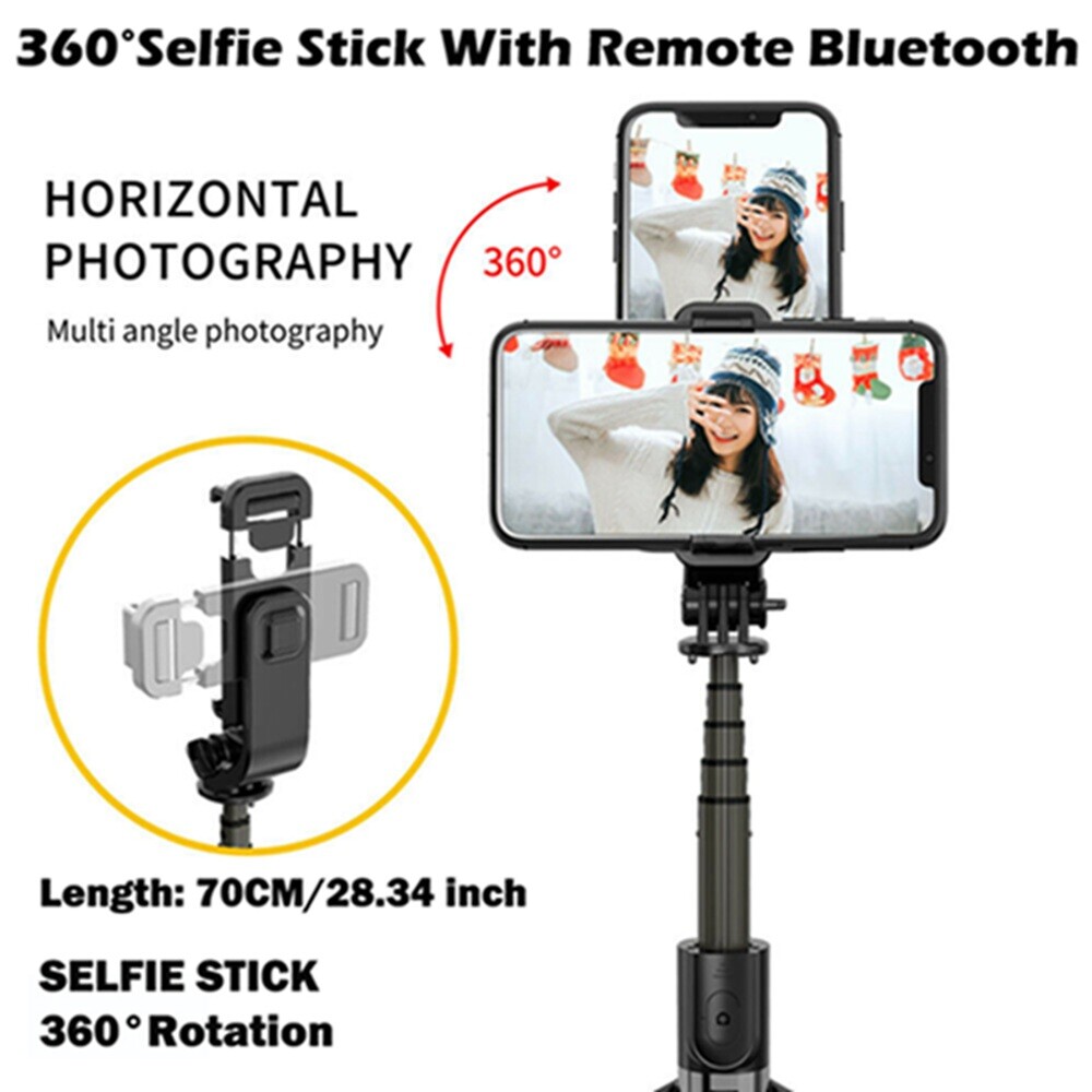 Jual SELFIE STICK 360° - 3 In 1 Tongsis Tripod Bluetooth Remote Shutter | Indonesia - Foto 2