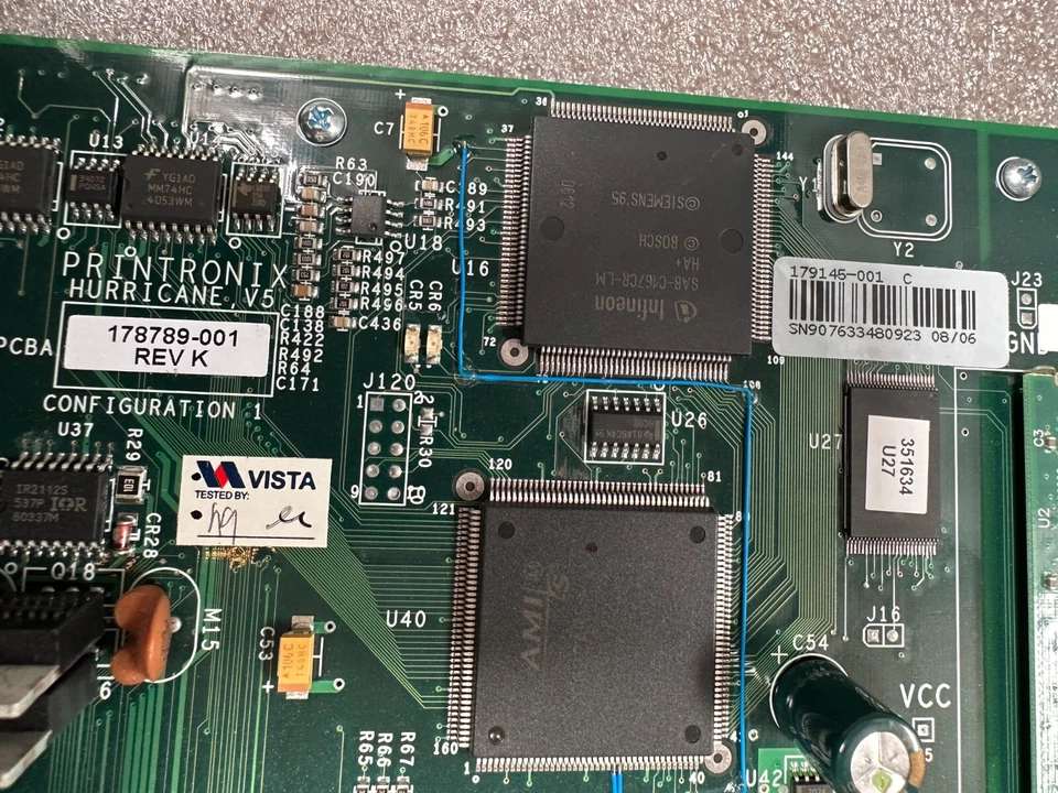Controller PCBA Hurricane V5 for Printronix P7000 / IBM 6500 179145-001 - Image 3 of 3