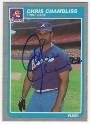 Chris Chambliss Signed Autographed Card - Braves Yankees 1971 AL ROY - w/JSA COA