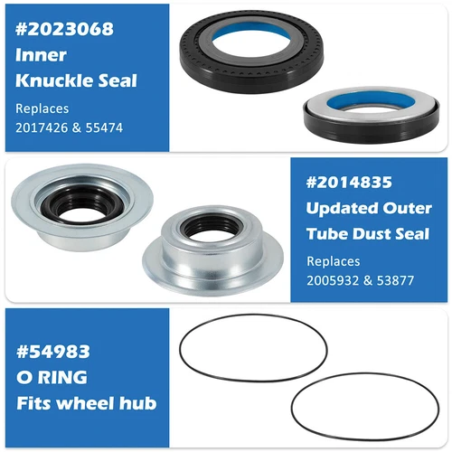 LABLT Front Axle Seal Kit Dana Spicer For 2005-19 Ford F250 F350 F450 Super Duty - Picture 3 of 10