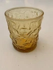 Vintage Anchor Hocking Amber Lido Milano Juice Glass 3 1/4" Tall
