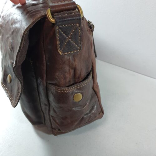 ROWALLAN Leather Satchel Messenger Bag Crossbody Logo Tote Shoulder Vintage - Picture 20 of 24