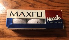 MAXFLI Noodle Golf Balls  Long and Soft  3 Ball Sleeve / USA Made  NEW 