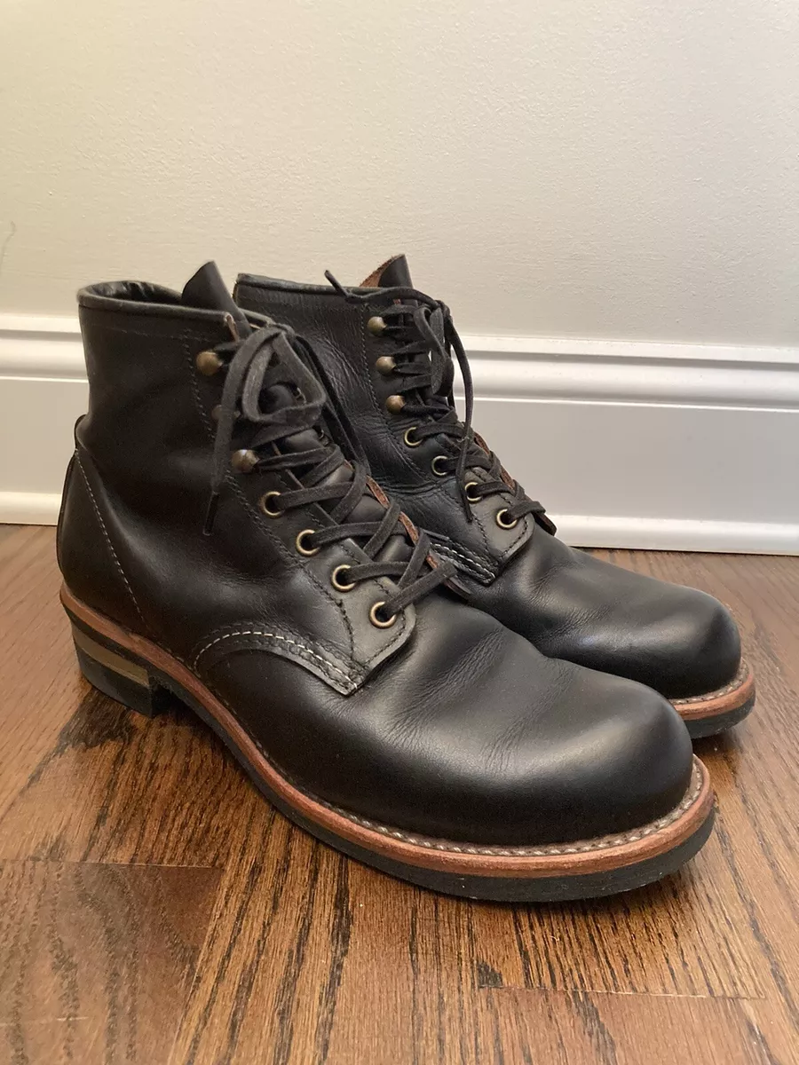 CUSTOM Red Wing Heritage Blacksmith 3345 Black Prairie 9D USA Neoprene Cord Sole