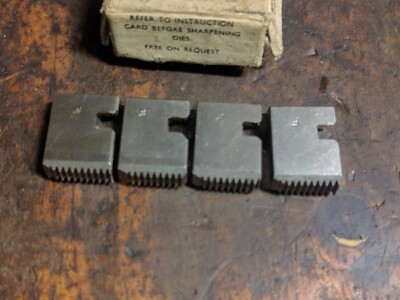 50 sets BSF 1/4'' X 26, S.  5/16'' Coventry Diehead HSS Chasers . Alfred Herbert