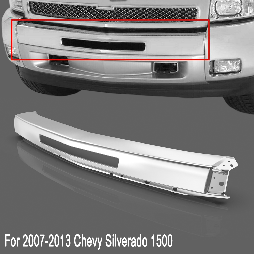 Chrome Steel Front Bumper Impact Face Bar For 07-13 Chevy Chrome Steel Front Bumper Impact Face Bar For 07-13 Chevy