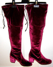 Overknees Stiefel  Gr. 40   bordeaux   Italy   Stretch