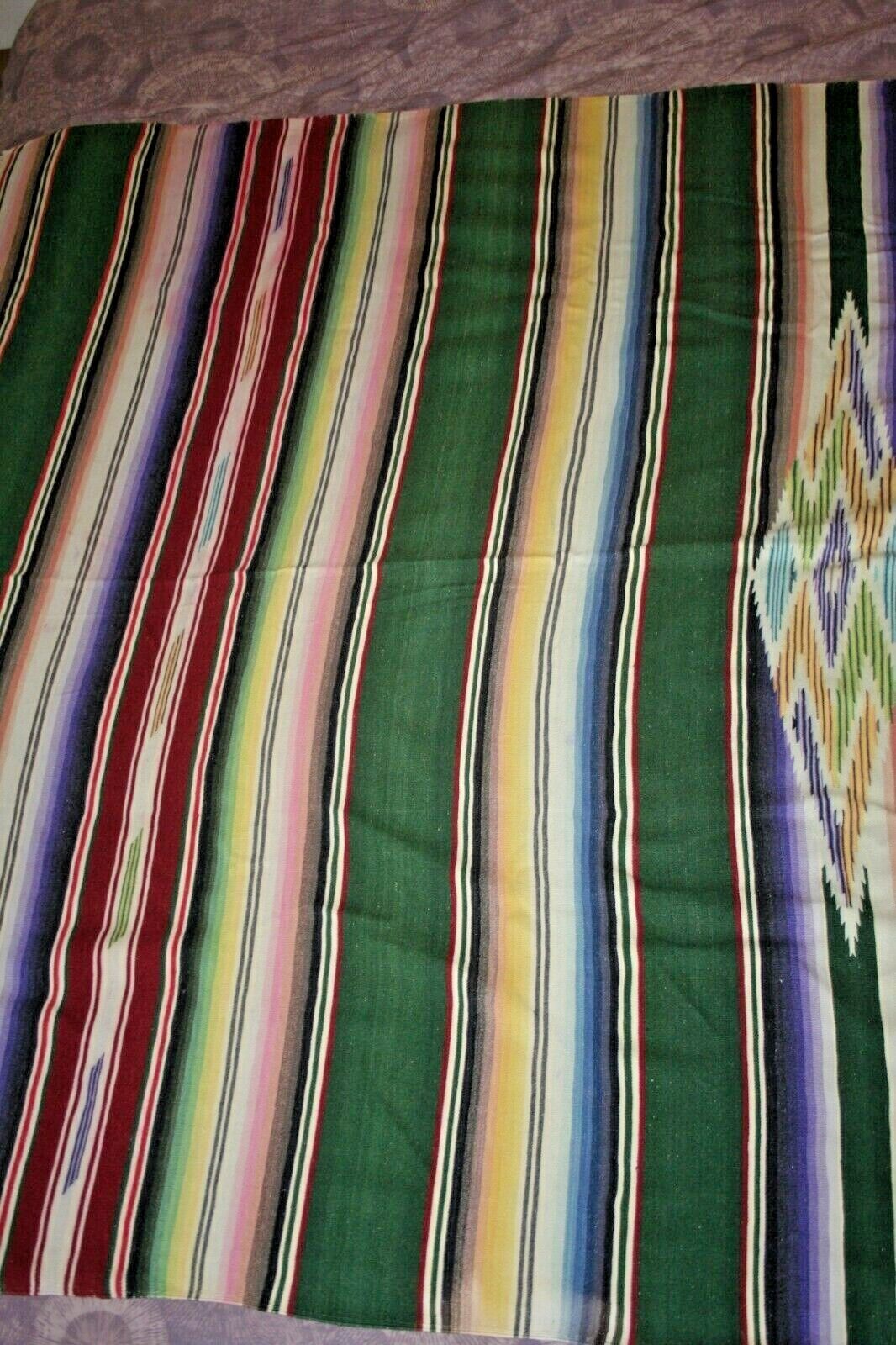 Antique Hand Woven Native American Wool Blanket 93x60 eBay