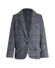 Isabel Marant Étoile Kice Checked Bouclé Blazer In Light Blue Wool Fr36