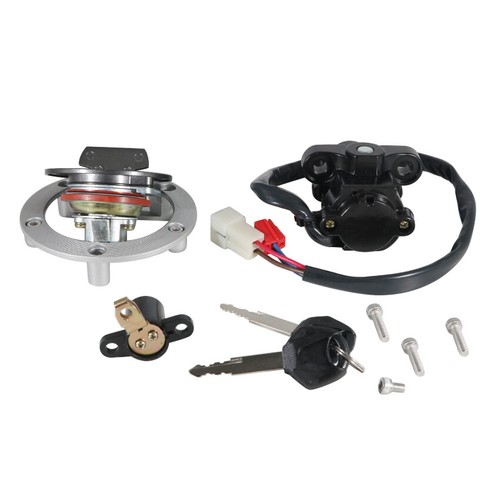 Ignition Switch Fuel Cap Seat Lock Key Set for Yamaha XT660Z MT-03 FZ09 FZ6R FZ1 - Picture 3 of 9