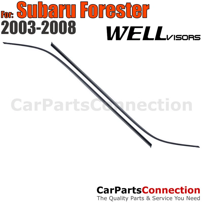 Viseras de ventana WellVisors 2003-2008 para deflectores laterales Subaru Forester Foto 2 de 4