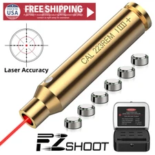 Hunting Bore Sighter Sight 223 5.56mm Cartridge Red Laser Boresighter w/Tin Case