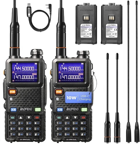 High-Performing UV-Plus 10W Handheld Radio with 2x Batteries & Programming Cable - Picture 3 of 11