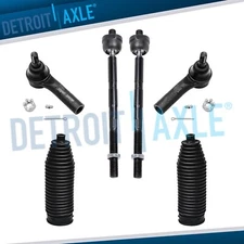 Front Inner Outer Tie Rods w/ Boot for 2005-2010 Jeep Grand Cherokee Commander