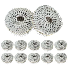 Siding Nails 1-1/2" x 0.092"15 Degree Collated Wire Coil Full Round Head 3600Pcs