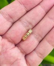 14k Gold Belly Button Ring Flowers Navel Ring Clicker Solid Gold Piercing Jewely