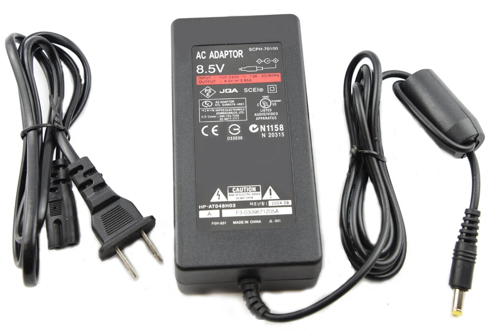 AC Power Supply Adapter Charger Cord for Sony Playstation 2 PS2