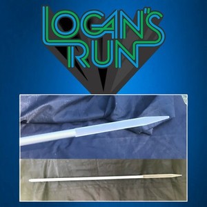 LOGAN'S RUN PROP PAIN STICK SANCTUARY STAFF WEAPON WITH WORKING LIGHT SUPER RARE