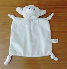 Bearington Baby Collection Security Blanket Lovey Sheep Lamb Ivory Cream Knots