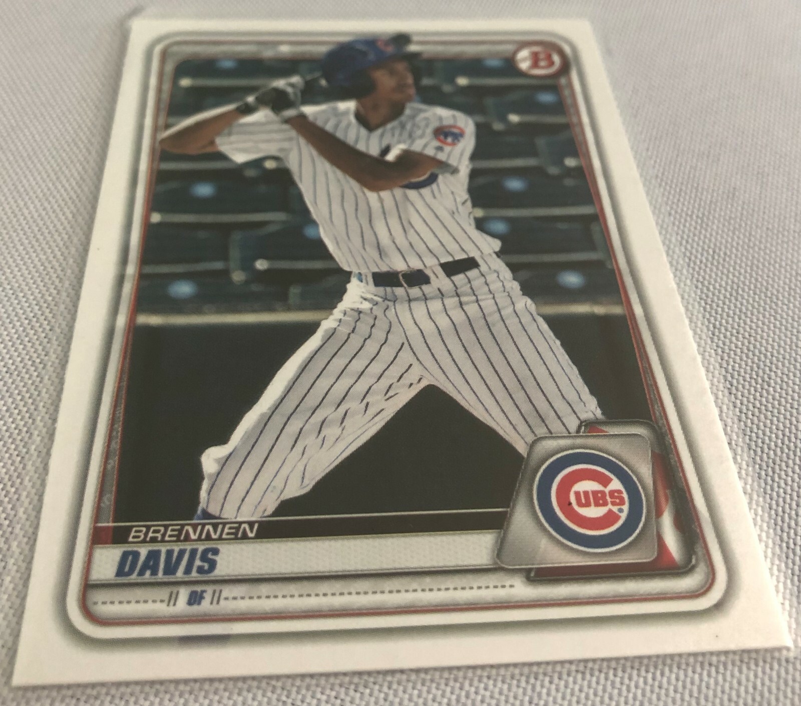 2020 Bowman Baseball Prospects Brennen Davis Chicago Cubs base card #BP-141