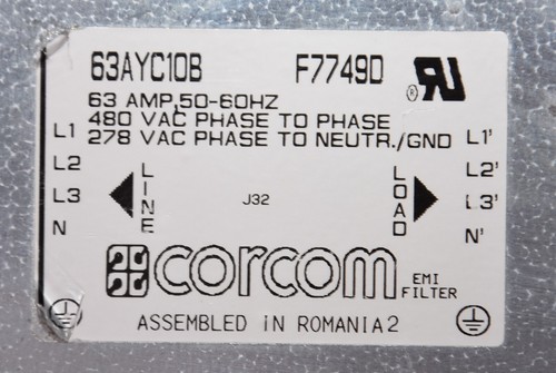 Corcom / 63AYC10B / EMI Filter - Picture 2 of 3