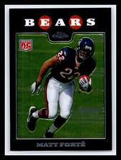 2008 Topps Chrome #TC191 Matt Forte Base RC Rookie Chicago Bears Tulane