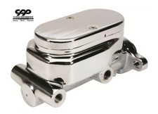 New Cpp Premium Chrome Finish Smooth Lid 1 Bore Master Cylinder Street Rod Hot