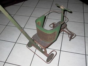 antique baby walker