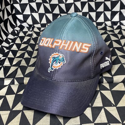 Vintage 90s Miami Dolphins PUMA NFL Pro-line Adjustable Hat Cap