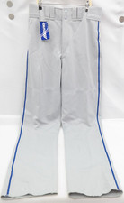 Mizuno Men's Baseball Pants Grey w/ Royal Piping Size Medium   EL