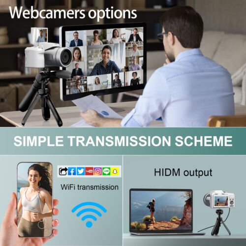 Digitalkameras 5K 64MP 16X 3 Zoll Bildschirm WiFi App Control für Fotografie - Bild 6 von 7