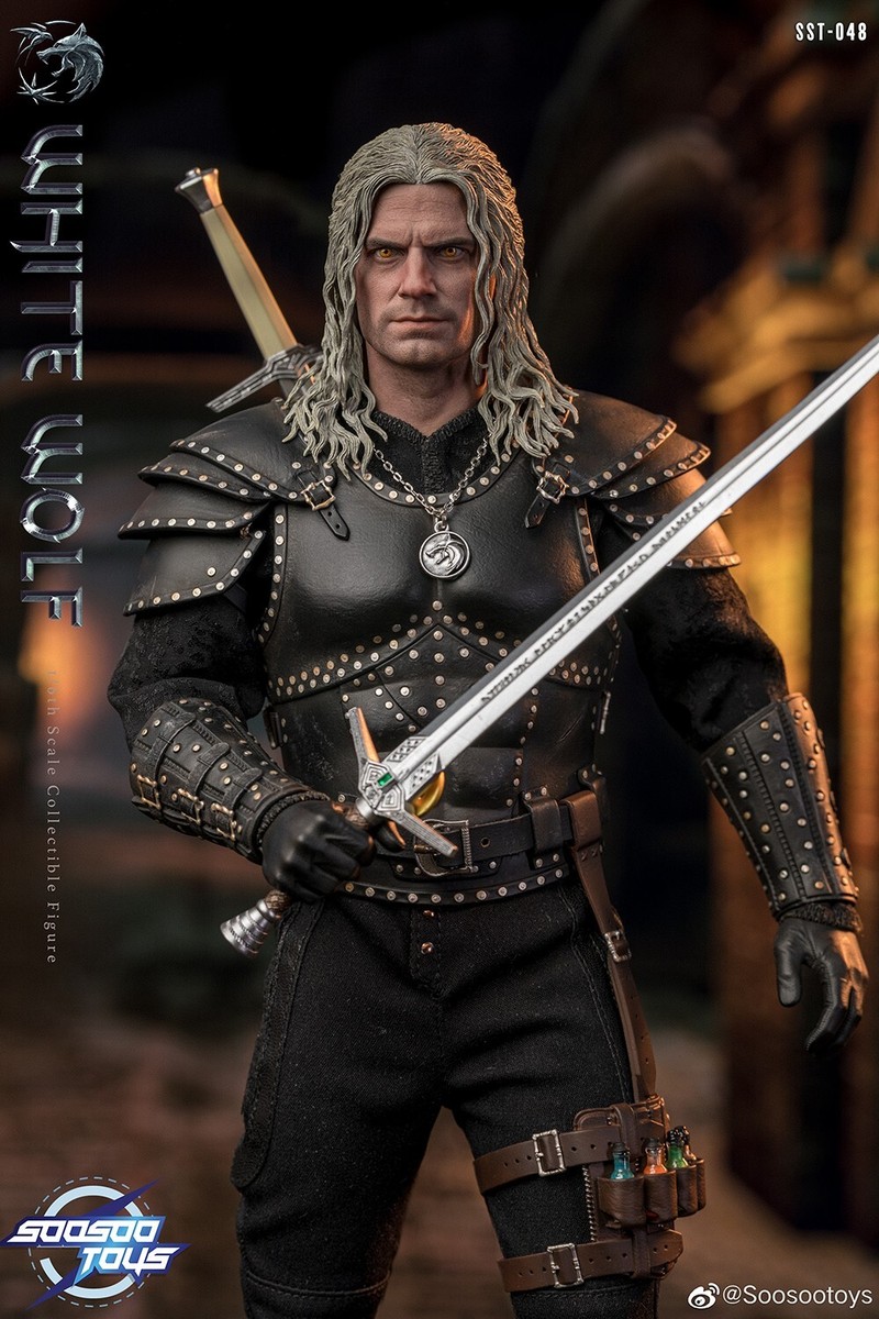 Soo-sootoys SST048 ウィッチャー ゲラルト1/6白狼 wolf Pre! Soosootoys SST-048 White Wolf Geralt 1/6 Collectible