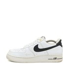 Nike Herren Air Force 1 Low Schuh Weiß/Schwarz Leder Low-Top Sneaker EU 42,5