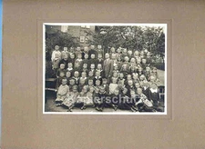 Photo, large, large school class, boys and girls, with class teacher, around 1910!