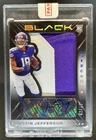2020 Black Justin Jefferson Sizeable Signatures Rookie Patch Silver Auto #/50