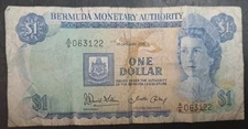 1986 Bermuda 1 Dollar P28c A8-063122.