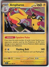Ampharos 029/086 Rare Chaos Rising Pokemon Holo Near Mint