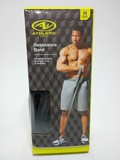 ATHLETIC WORKS Resistance Band Heavy Gray-New In Box