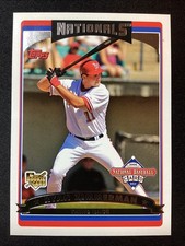 2006 National Baseball Card Day Ryan Zimmerman - Washington Nationals Rookie. rookie card picture