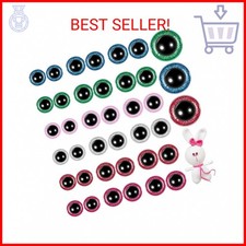 108 Pieces Glitter Large Safety Eyes for Amigurumi 12 mm 20 mm 30 mm Stuffed Ani