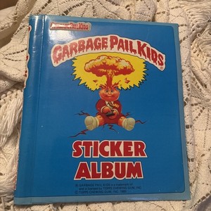 Topps Garbage Pail Kids Sticker Album 1985 Vintage Adam Bomb Bad Brad