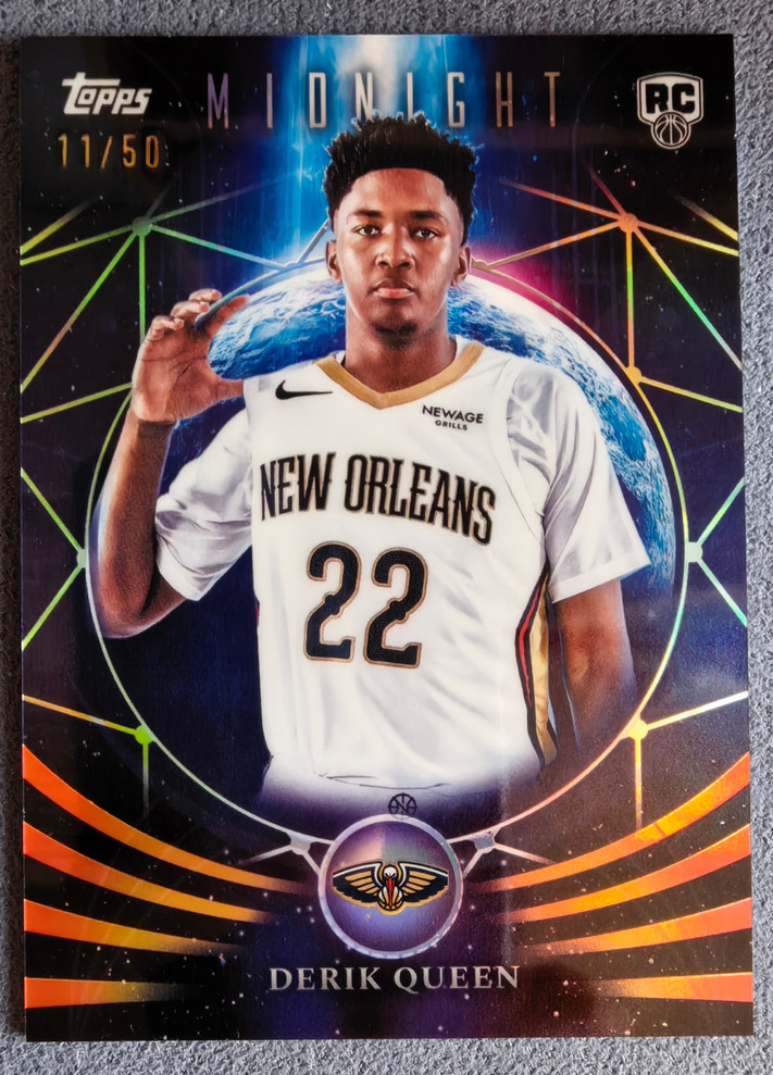 Derik Queen 2025-26 Topps Midnight 11/50 Moonfall Summer Solstice RC #MF-23
