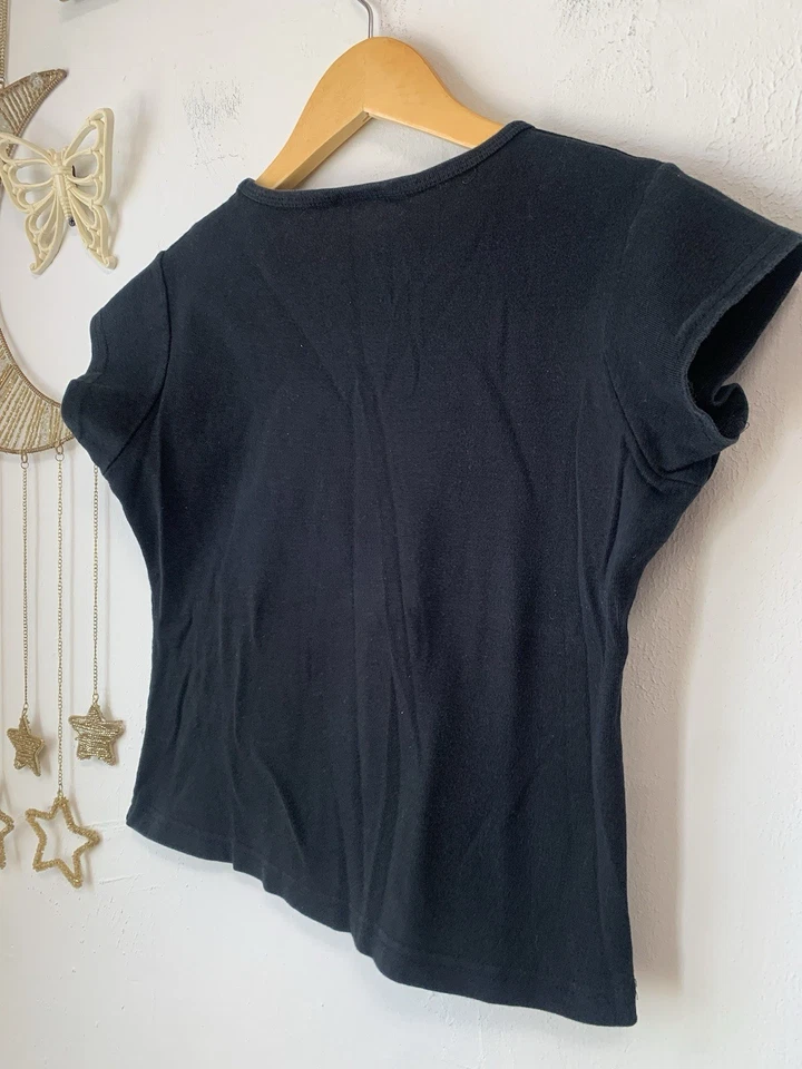 Vtg Chicago city sparkle graphic T-shirt Women’s L - Image 4 of 4