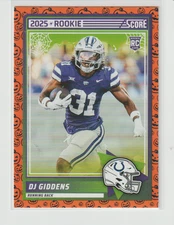 2025 Score A Treat DJ Giddens Rookie Card # 95